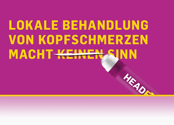 Lokale Behandlung von Kopfschmerzen macht Sinn
